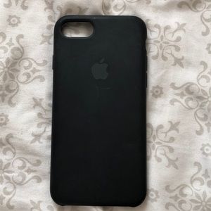 Black official apple iPhone case silicone